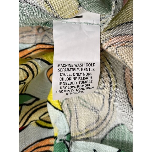 Edgar & Ash Mens Size XS Multicolor Fruit Theme Button Up Short Sleeve Shirt - Picture 9 of 9